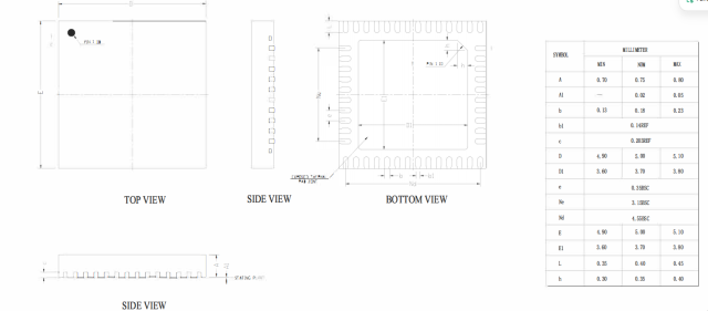 QFN5X5-48L,WanYing Chip Packaging & Testing Electronics Co., Ltd.,QFN5X5-48L