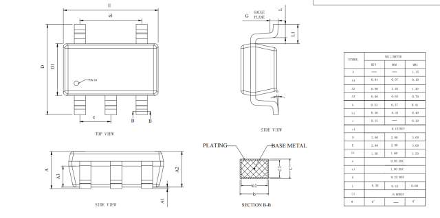SOT23-5L,WanYing Chip Packaging & Testing Electronics Co., Ltd.,SOT23-5L