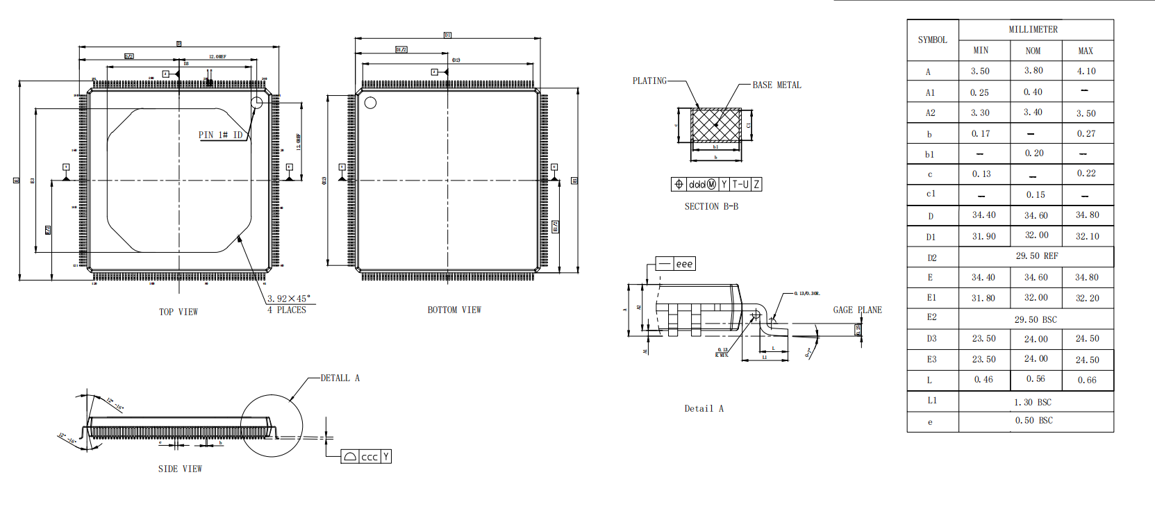 LQFP32X32-240L,WanYing Chip Packaging & Testing Electronics Co., Ltd.,LQFP32X32-240L