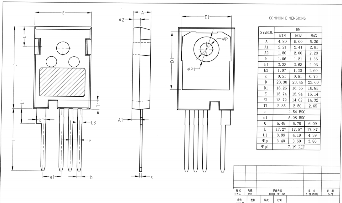 TO247-4L,WanYing Chip Packaging & Testing Electronics Co., Ltd.,TO247-4L