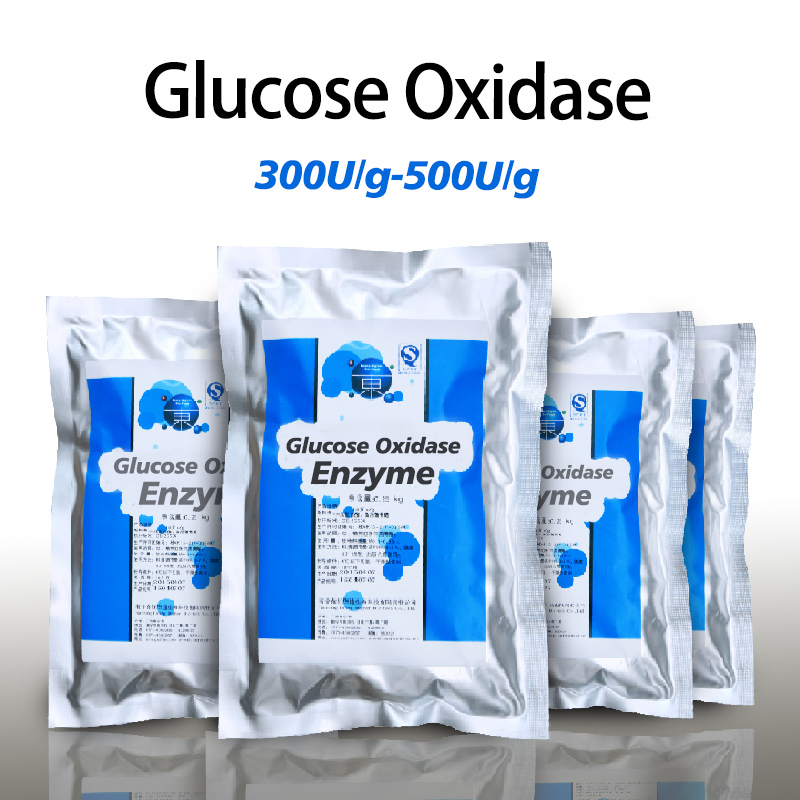 Fabricante de enzimas glucosa oxidasa 300U/g-500U/g que ofrece muestras de preparación enzimática, pedido mínimo de 1 kg.