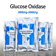 Fabricante de enzimas glucosa oxidasa 300U/g-500U/g que ofrece muestras de preparación enzimática, pedido mínimo de 1 kg.