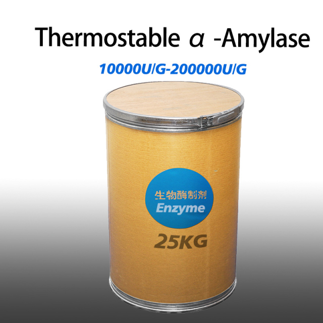 Weißes Pulver, Stärke mit hohem Amylasegehalt, 200000 µg/g, thermostabile Alpha-Amylase