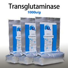 Transglutaminase 1000 U/g FSSC22000 MUI Koscher-Systemzertifizierung, kundenspezifische Enzymaktivitätsspezifikationen