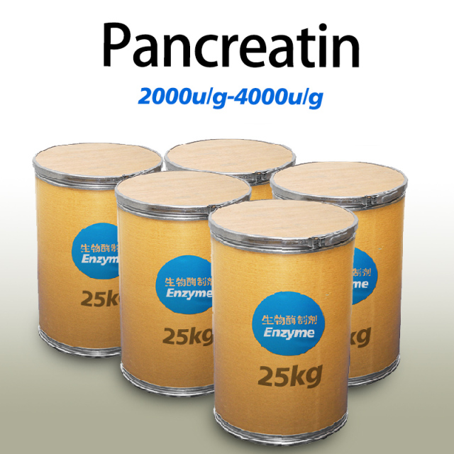 Proteolytic enzymes in pancreatic juice use in industry of proteolysis