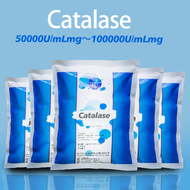 Catalase enzyme use in industry of food Remove residual hydrogen peroxide