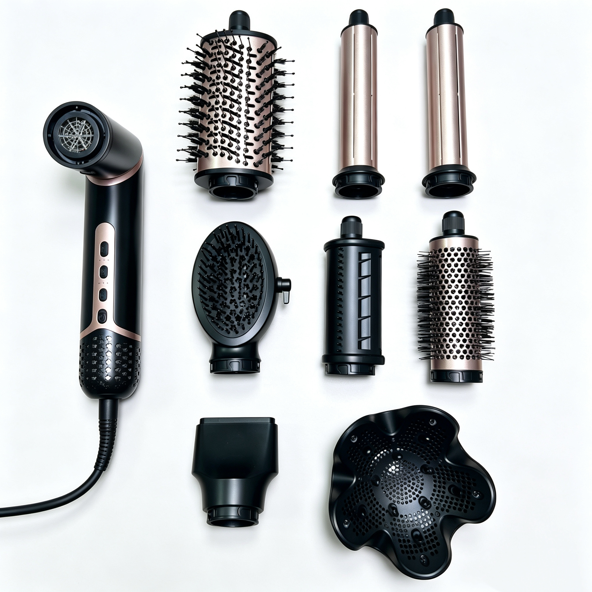 8-in-1 Hot Air Brush | Multi-Function Hair Dryer & Styler – Curl, Straighten & Dry All-in-One,MY SHOP,8-in-1 Hot Air Brush | Multi-Function Hair Dryer & Styler – Curl, Straighten & Dry All-in-One