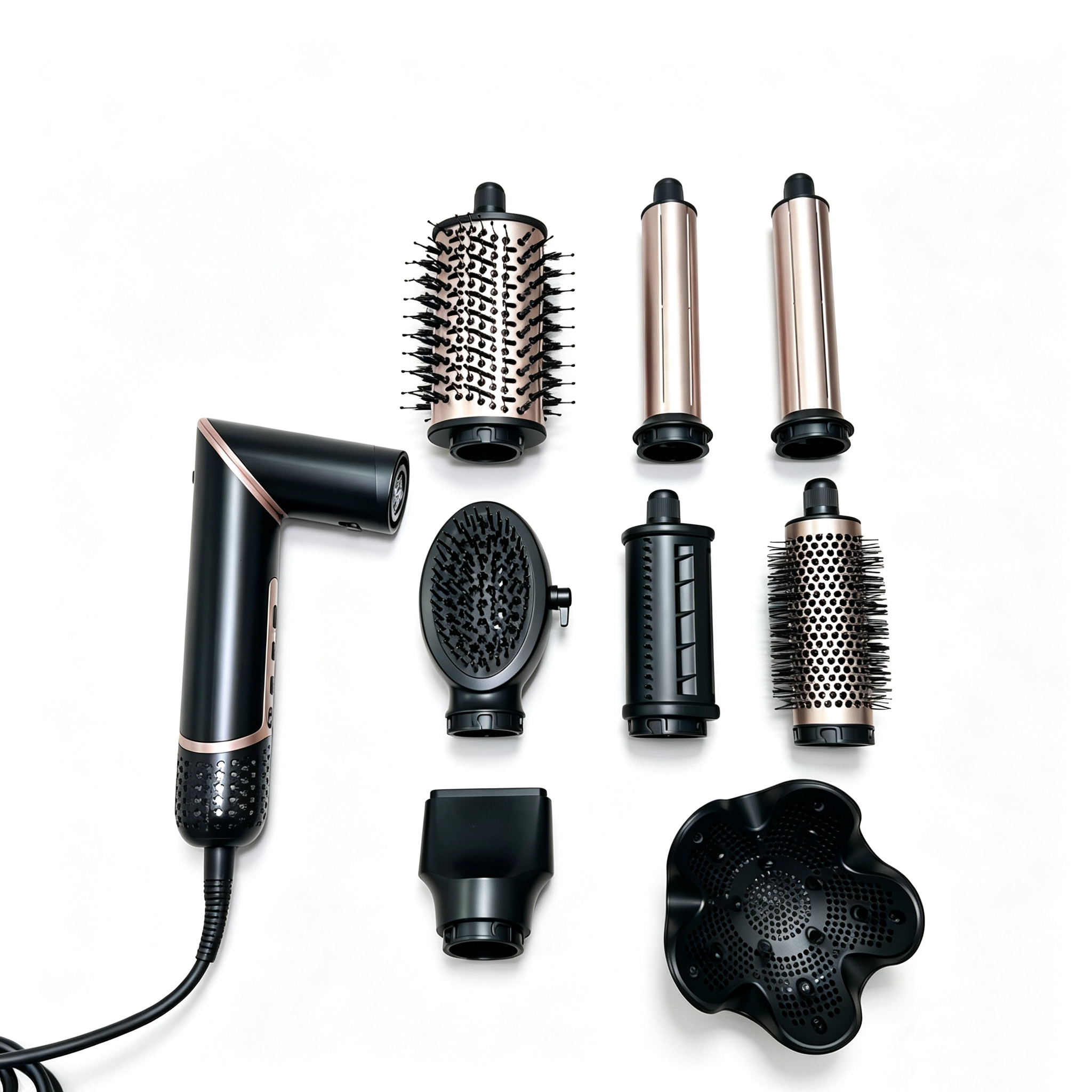 8-in-1 Hot Air Brush | Multi-Function Hair Dryer & Styler – Curl, Straighten & Dry All-in-One,MY SHOP,8-in-1 Hot Air Brush | Multi-Function Hair Dryer & Styler – Curl, Straighten & Dry All-in-One