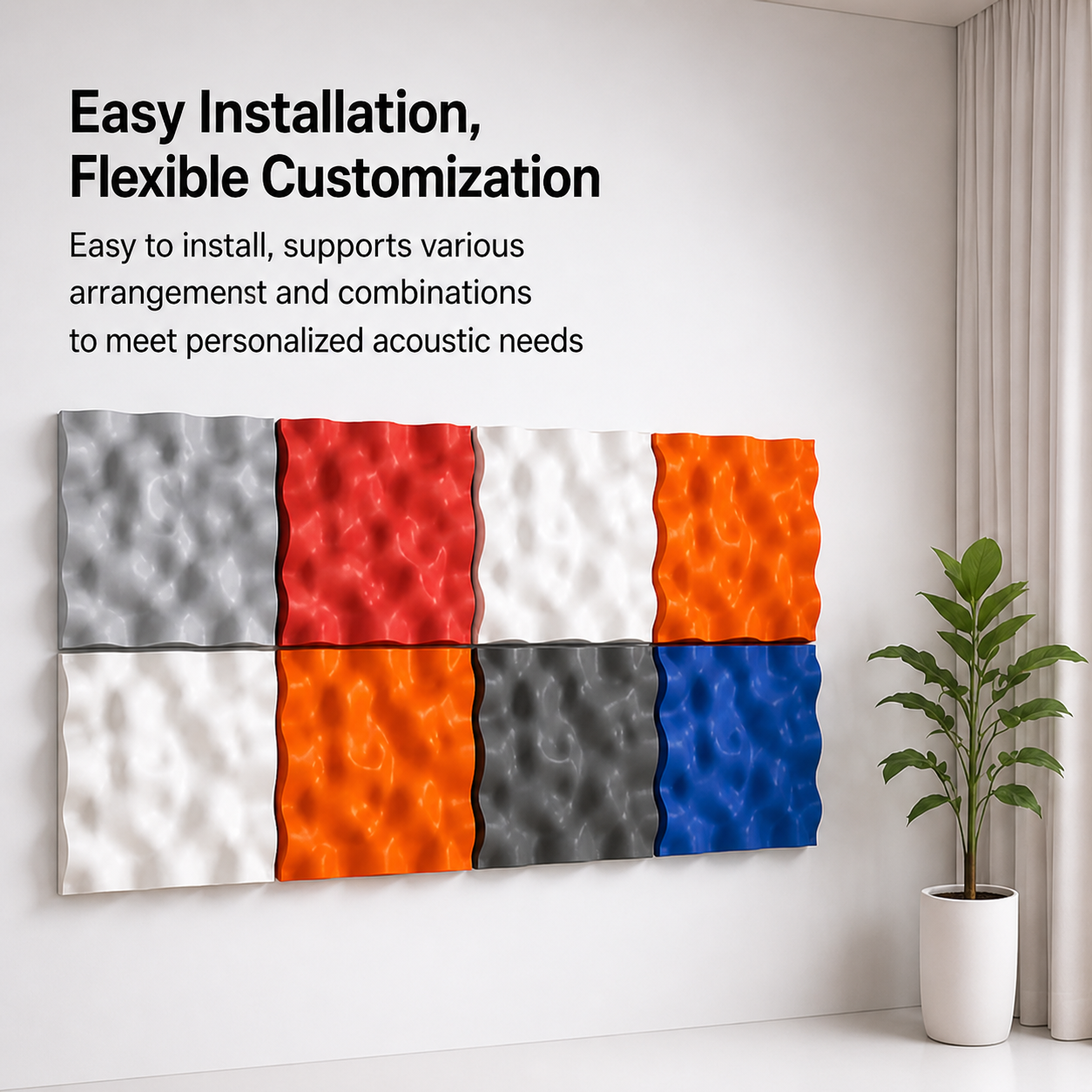 Suspended Acoustic Cloud Diffuser,MY SHOP,ResonanceCeiling Tile Series