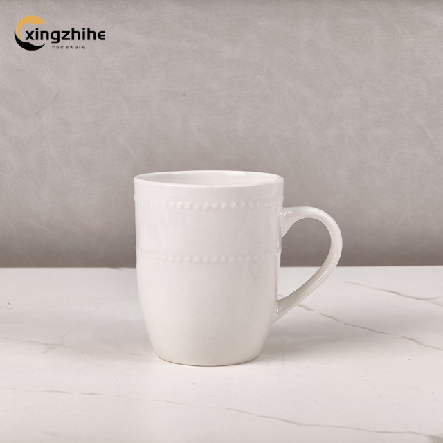 Custom-designed 18/16/12/-Piece Ceramic Plate Set in Relief Style Eco-Friendly Dishwasher Safe for Home & Hotel Kitchens