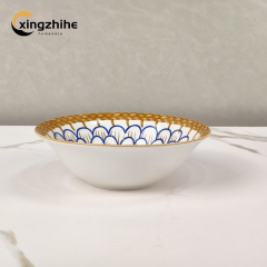 Hot Sales Japanese Ceramic Bowl Set Gift Box with Underglaze Color Hand-painted Tableware Dishwasher Microwave Safe Eco-Friendly