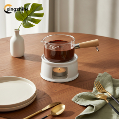 High Quality White Vintage Stoneware Small Oil Burner Tealight Candle Holder Eco-Friendly Dishwasher Safe Reusable Wax Warmer