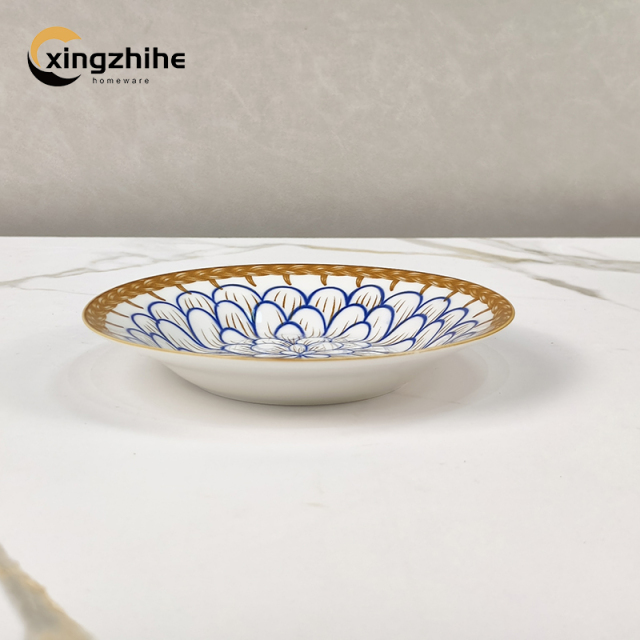 Hot Sales Japanese Ceramic Bowl Set Gift Box with Underglaze Color Hand-painted Tableware Dishwasher Microwave Safe Eco-Friendly