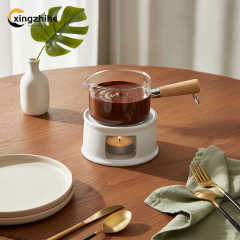 High Quality White Vintage Stoneware Small Oil Burner Tealight Candle Holder Eco-Friendly Dishwasher Safe Reusable Wax Warmer