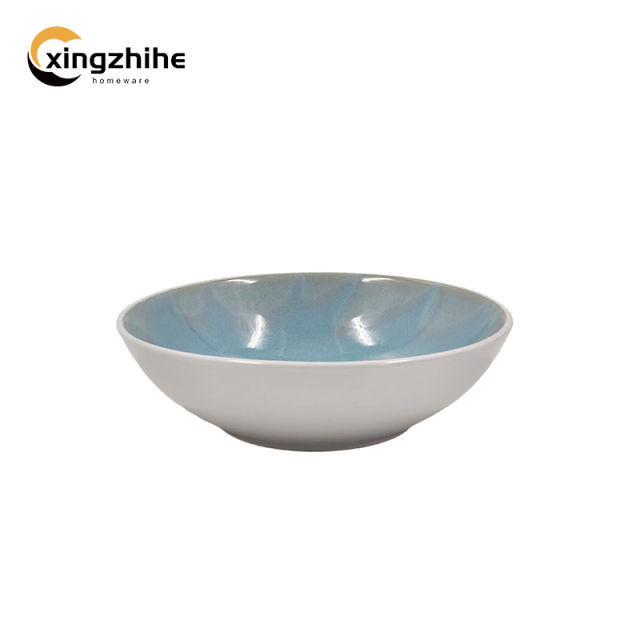 18/16/12 Pcs Luxury Blue Kiln Altered Glaze European Design Stoneware Tableware Set Dishwasher Safe Eco-Friendly BPA Free Home