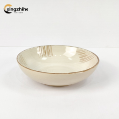 Luxury Nordic Style Gold Line Ceramic Dinnerware Service Set for Weddings Dishwasher & Microwave Safe Eco-Friendly