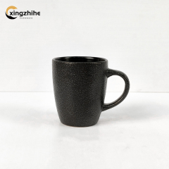 Aesthetic Black Customized Eco-Friendly Microwave Safe Round Bowl Plate Coffee Mug Hotel Ceramic Dinnerware Set
