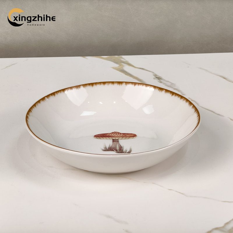 18/16/12/Piece Banquet Restaurant Wedding Ceramic Dinnerware Sets for Hotels Home Use 4-Person Stoneware Plates Dishwasher Safe