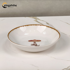 18/16/12/Piece Banquet Restaurant Wedding Ceramic Dinnerware Sets for Hotels Home Use 4-Person Stoneware Plates Dishwasher Safe
