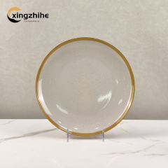 Luxury Stoneware Dinnerware Sets Nordic Western Matt Yellow Glazed Home Ceramic Tableware Cup Kit Dishwasher Safe Eco-Friendly