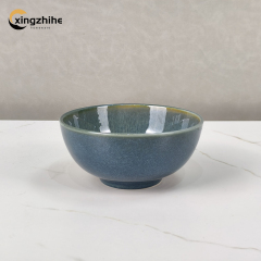 Blue Modern Ceramic Stoneware 16-Piece Dinnerware Set with Eco-Friendly Reactive Glaze Dishwasher & Oven Safe for Home Use