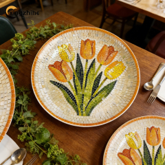 18/16/12 Pcs Stoneware Tableware Set with Digital Printing Dishwasher Safe & Eco-Friendly Microwave & Oven Safe
