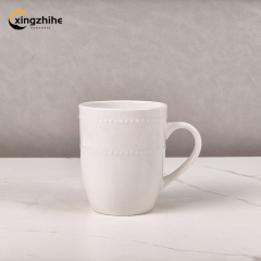Custom-designed 18/16/12/-Piece Ceramic Plate Set in Relief Style Eco-Friendly Dishwasher Safe for Home & Hotel Kitchens