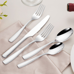 Modern Design Stainless Steel Flatware Set with Mirror Polish for Wedding Occasions-Home & Restaurant Tableware
