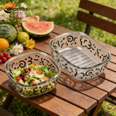 Modern Microwavable Party Kitchen Use Hermetic Glass Food Storage Container-Sample Available China Factory Price Wholesale