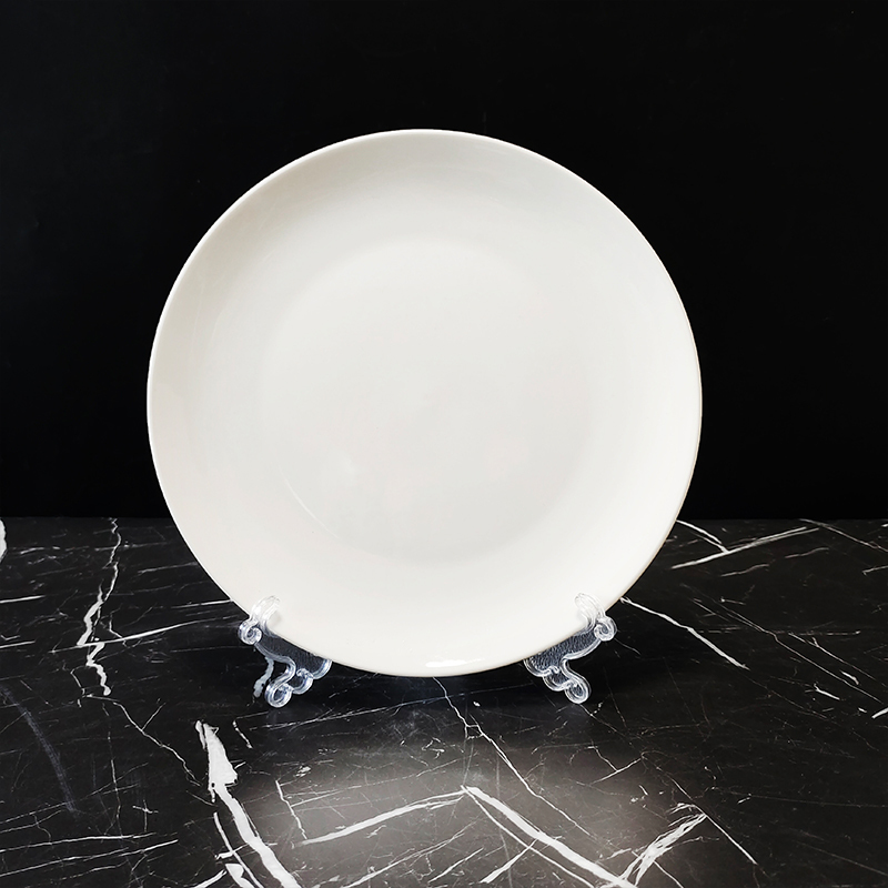 Factory Direct Wholesale White Porcelain Plate High Quality Ceramic Plate Custom Dinner Plate for Restaurant for Wedding