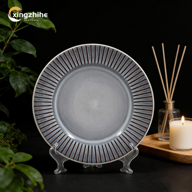 18/16/12-Piece Vintage Stoneware Dinnerware Sets-Dishwasher Safe Eco-Friendly BPA Free Durable Oven Microwave Safe Leak-Proof