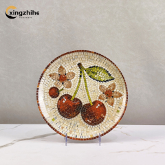 18/16/12 Pcs Stoneware Dinnerware Set with Digital Printing Porcelain Plates Dishwasher Safe & Eco-Friendly