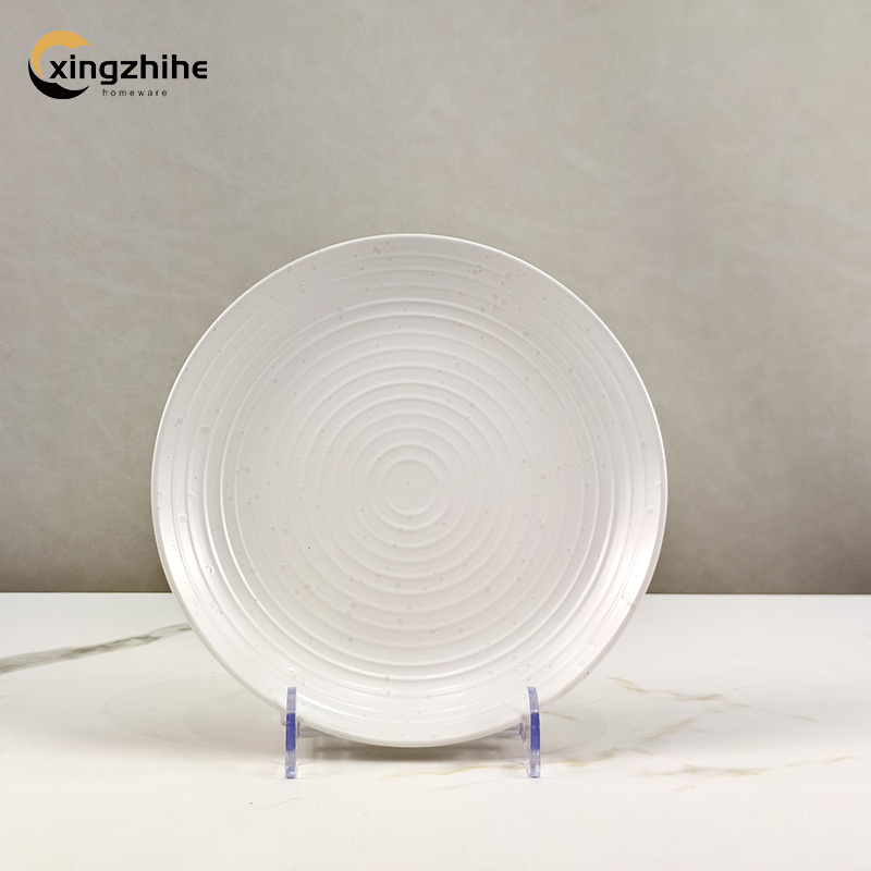 18/16/12 Pcs White Lipped Pearl Stoneware Tableware Set Digital Printing Dishwasher Safe Eco-Friendly Microwave Safe BPA Free