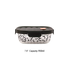 Modern Microwavable Party Kitchen Use Hermetic Glass Food Storage Container-Sample Available China Factory Price Wholesale