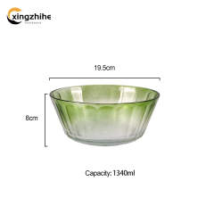 Sample Available Wholesale Modern Creative Eco-Friendly Customized Pasta Soup Rice Bowls Glass Party Wedding Gift Box Set