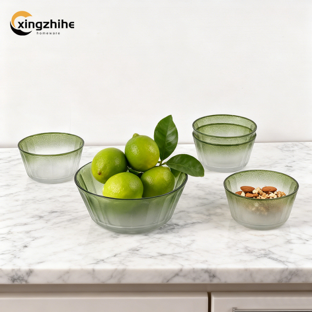 Sample Available Wholesale Modern Creative Eco-Friendly Customized Pasta Soup Rice Bowls Glass Party Wedding Gift Box Set