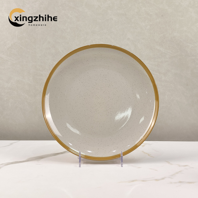 Luxury Stoneware Dinnerware Sets Nordic Western Matt Yellow Glazed Home Ceramic Tableware Cup Kit Dishwasher Safe Eco-Friendly