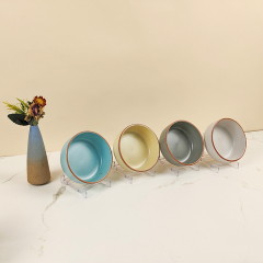 Sample Available Wholesale Modern Creative Ceramic Eco-Friendly Customized Soup & Rice Bowls 6" Wedding Business Gift Box Set