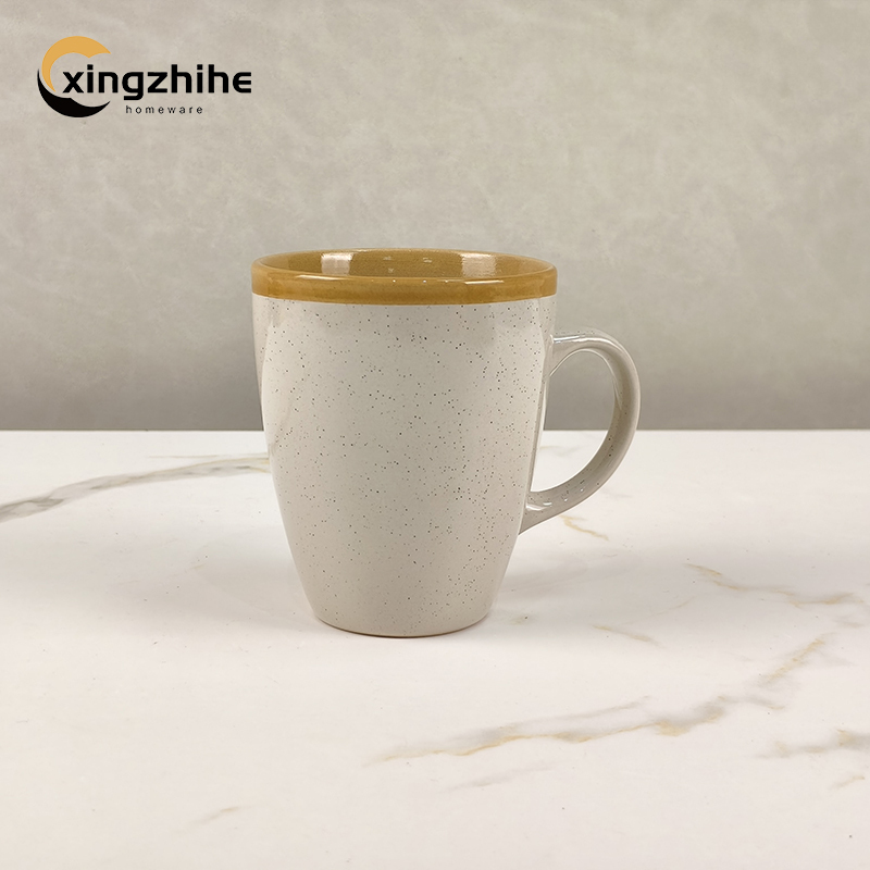 Luxury Stoneware Dinnerware Sets Nordic Western Matt Yellow Glazed Home Ceramic Tableware Cup Kit Dishwasher Safe Eco-Friendly