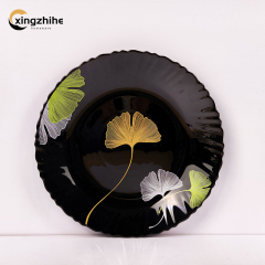 Modern Design Eco-Friendly Sustainable Reusable Glass Dinnerware Set BPA Free Heat-Resistant Dishwasher Microwave