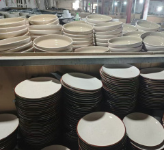 Ceramic Stock Factory Direct Wholesale Cheap Price Stock Ceramic Plate Bowls Mixed Ceramic Dinnerware Stock by Box Carton