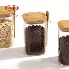New Arrival Victorian Glass Airtight Storage Jars Handles Heat Insulation Dishwasher Microwave Safe for Kitchen Pantry
