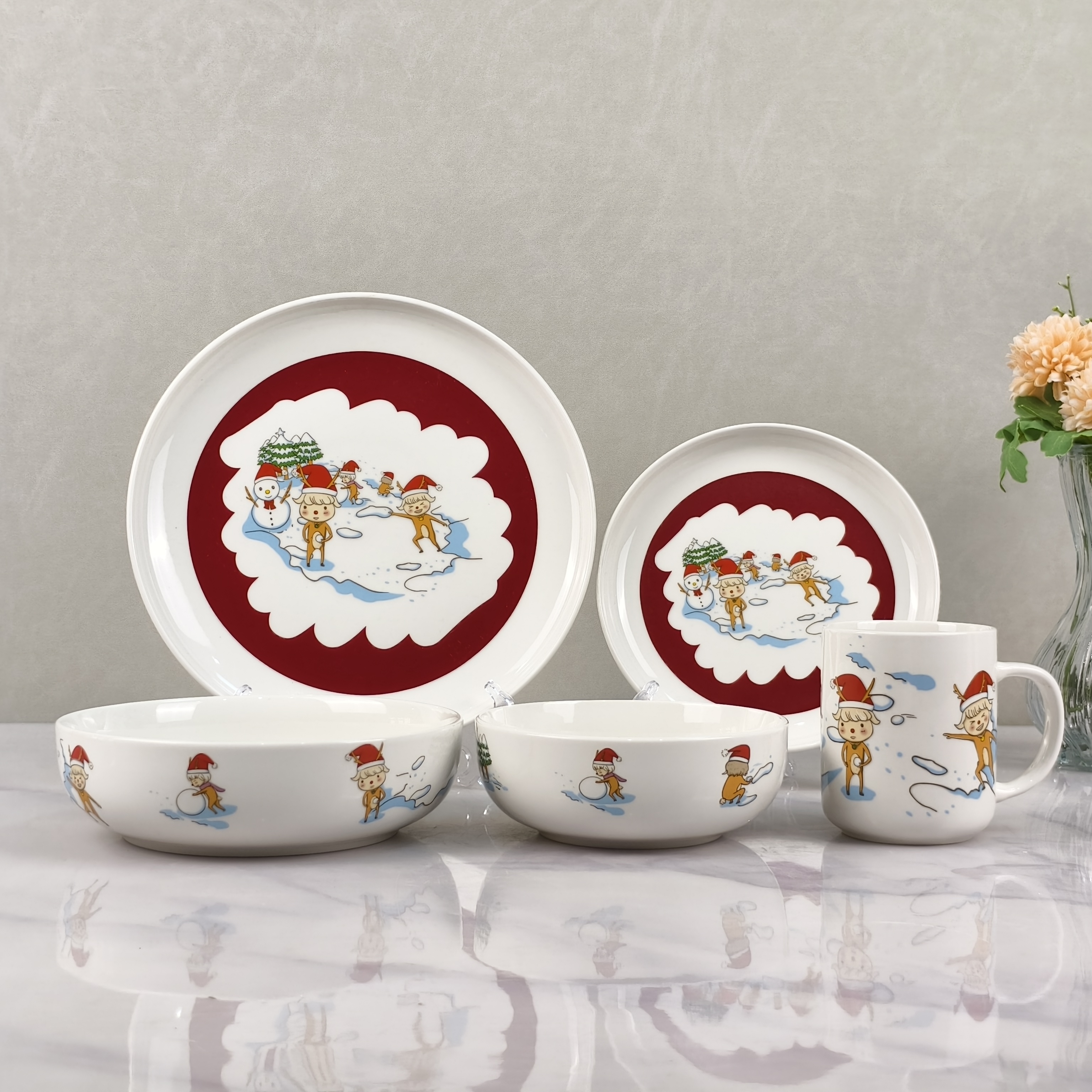Decal Decorated Ceramic Tableware - D-HS-16, Xingzhihe,Decal Decorated Ceramic Tableware - D-HS-16