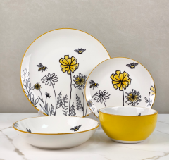 Pad Printed Ceramic Tableware - HS-25P10-52, Xingzhihe,Pad Printed Ceramic Tableware - HS-25P10-52