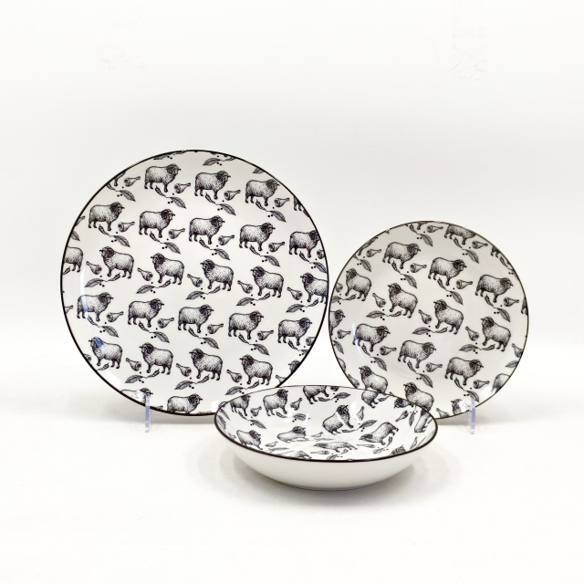 Pad Printed Ceramic Tableware - P-HS-23, Xingzhihe,Pad Printed Ceramic Tableware - P-HS-23