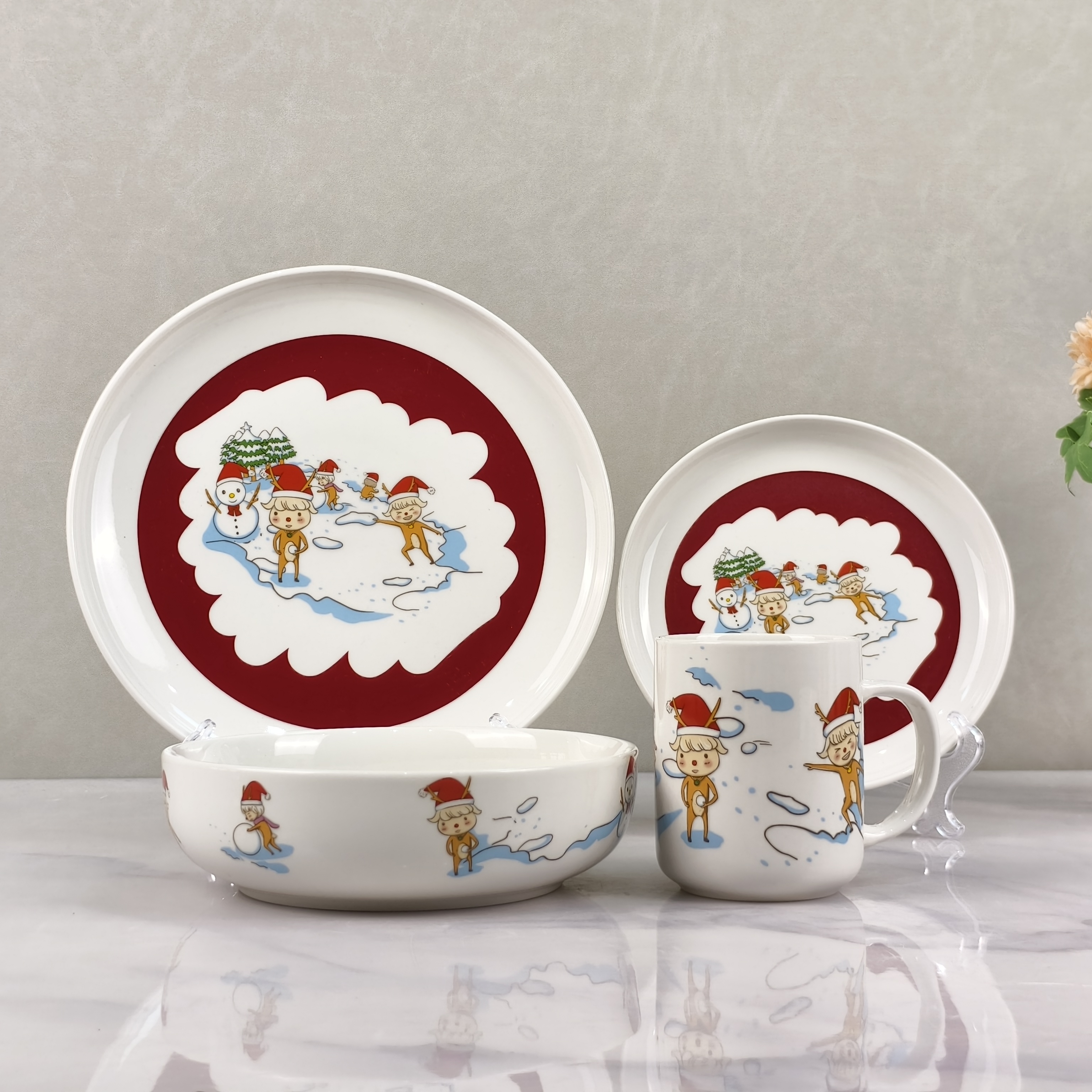 Decal Decorated Ceramic Tableware - D-HS-16, Xingzhihe,Decal Decorated Ceramic Tableware - D-HS-16