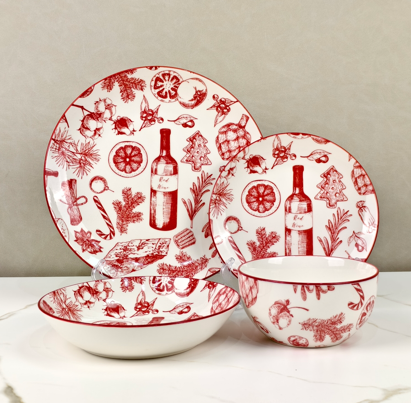 Pad Printed Ceramic Tableware - HS-25P10-49, Xingzhihe,Pad Printed Ceramic Tableware - HS-25P10-49