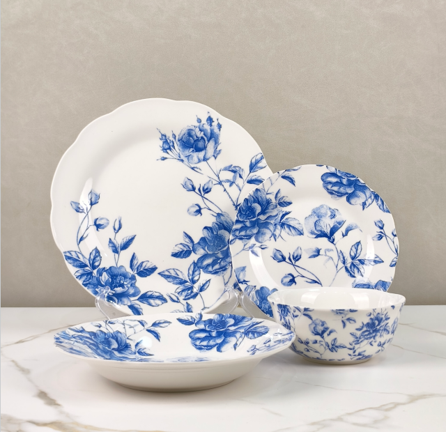 Pad Printed Ceramic Tableware - HS-25P10-51, Xingzhihe,Pad Printed Ceramic Tableware - HS-25P10-51