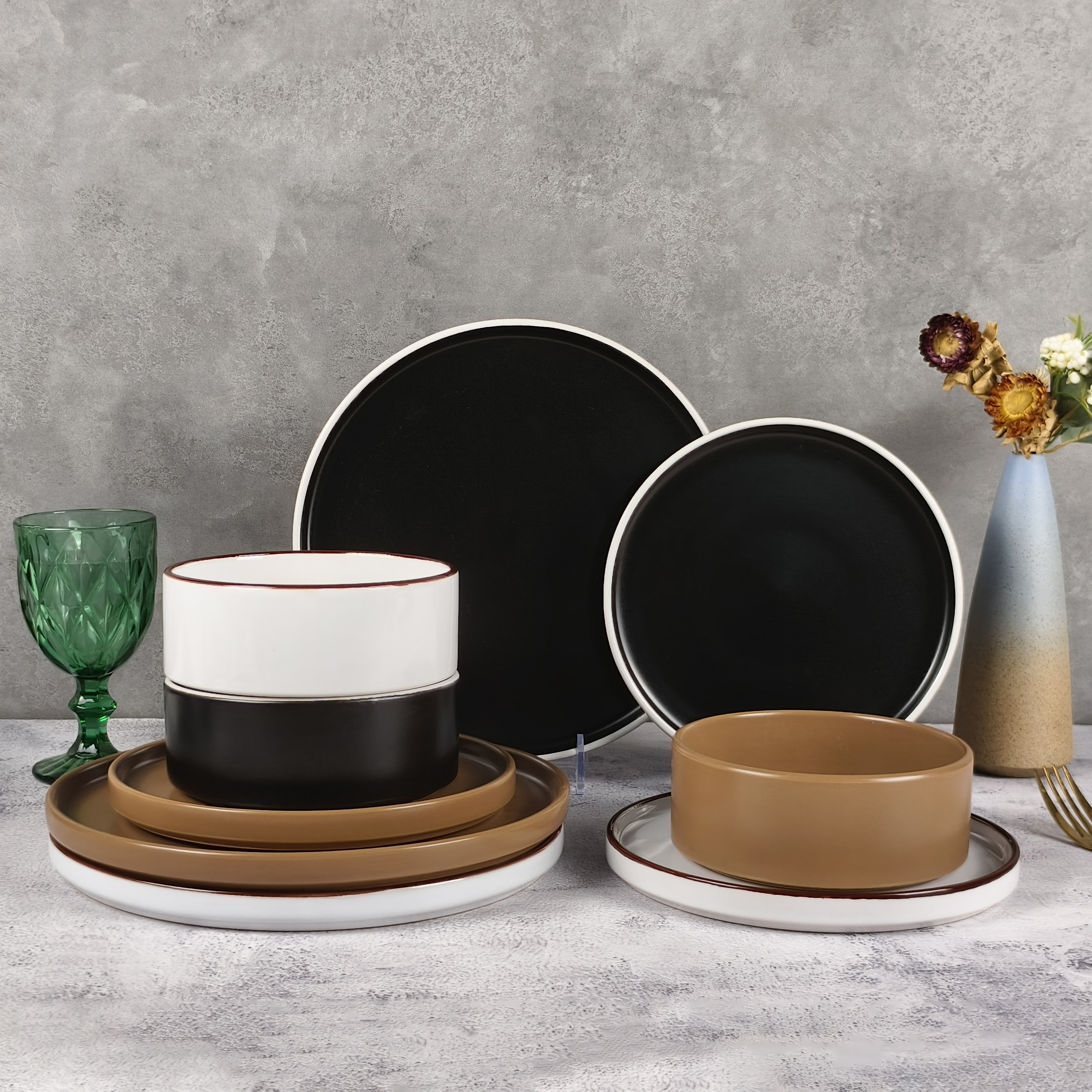 Color Glaze Ceramic Tableware - BD-25C8-46, Xingzhihe,Color Glaze Ceramic Tableware - BD-25C8-46