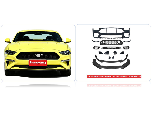 2018-23 Ford Mustang Mach 1 Conversion Front Bumper Kit Without LED,Hongyang Auto Parts,2018-23 Ford Mustang Mach 1 Conversion Front Bumper Kit Without LED